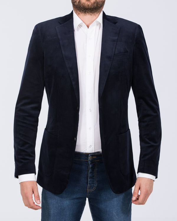 Skopes Atkinson Slim Fit Tall Cord Blazer (navy)