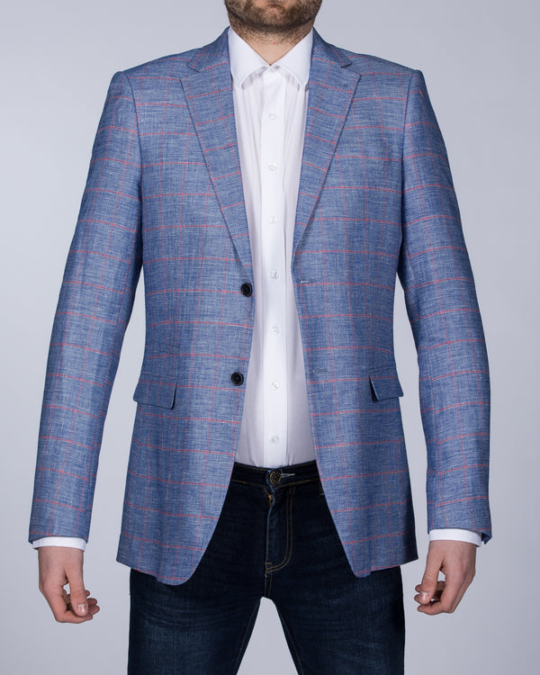 Skopes McIlroy Tall Blazer (pale blue check)