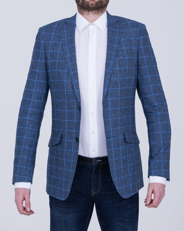 Skopes Trevor Tall Blazer (navy/blue check)