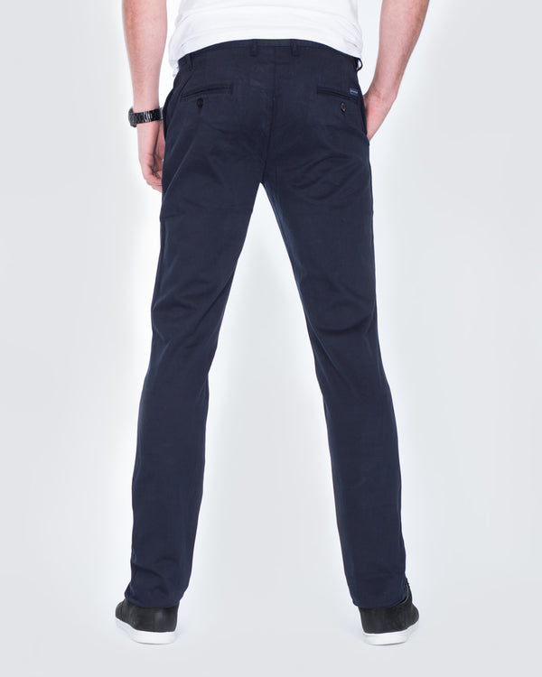 Ed Baxter Slim Fit Tall Chinos (navy)