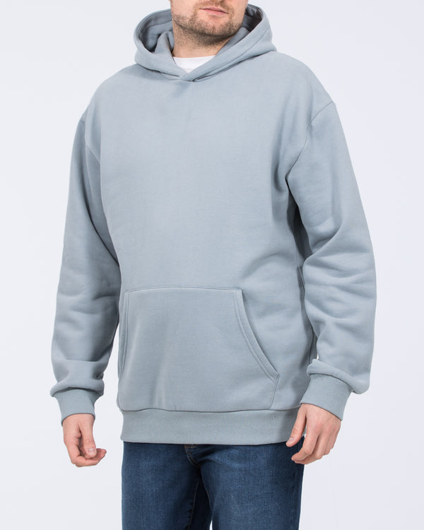 2t Blaine Tall Heavyweight Oversized Hoodie (dusky blue)