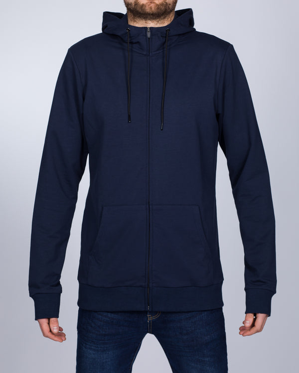 2t Zip Up Tall Declan Hoodie (navy)