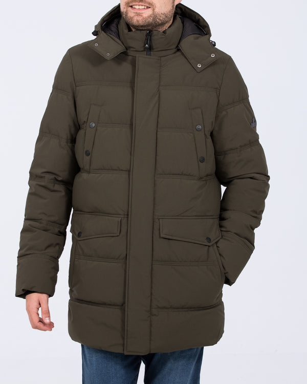 Cabano Tall Waterproof Padded Jacket (olive)