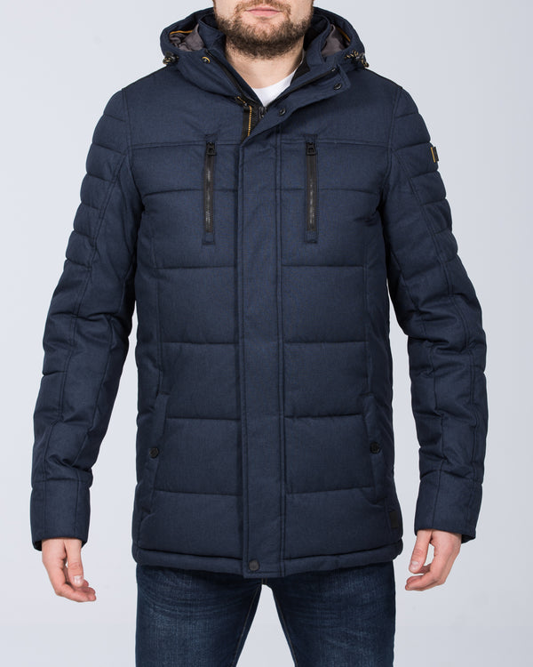 Redpoint Finley Tall Padded Parka Jacket (dark blue)