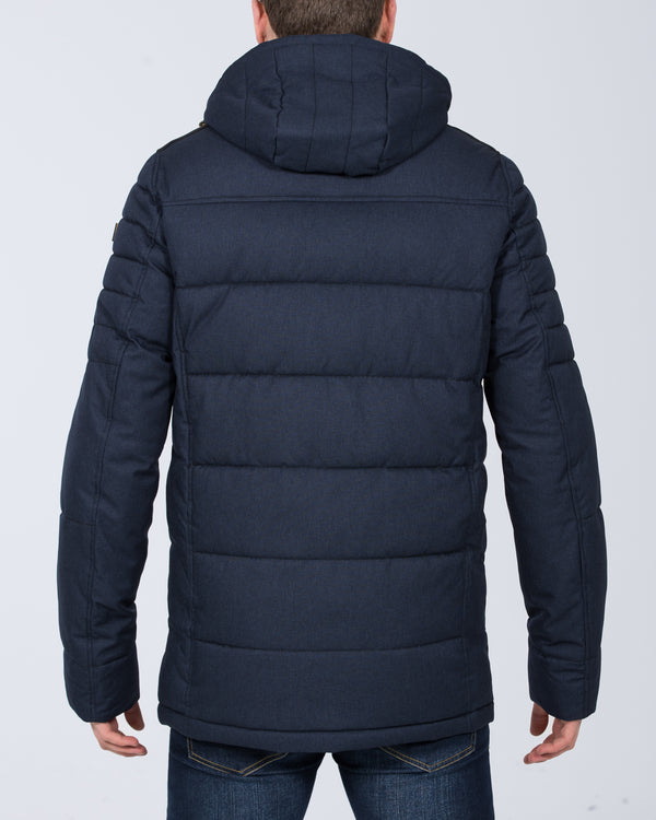 Redpoint Finley Tall Padded Parka Jacket (dark blue)