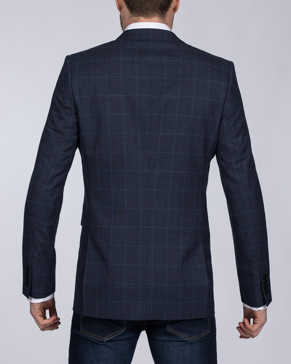 Skopes Slim Fit Tall Anello Blazer (blue check)