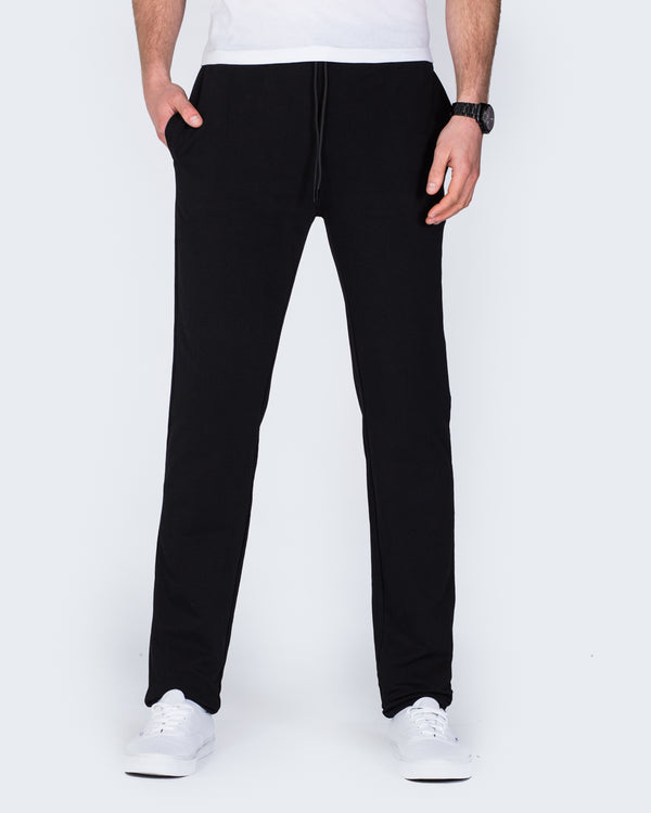 2t Slim Fit Open Hem Tall Joggers (black)