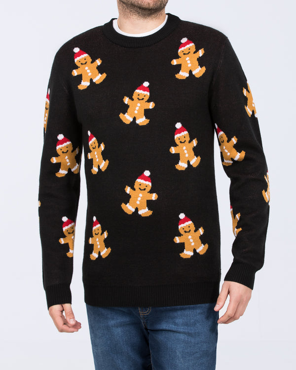 2t Tall Gingerbread Christmas Jumper (black)