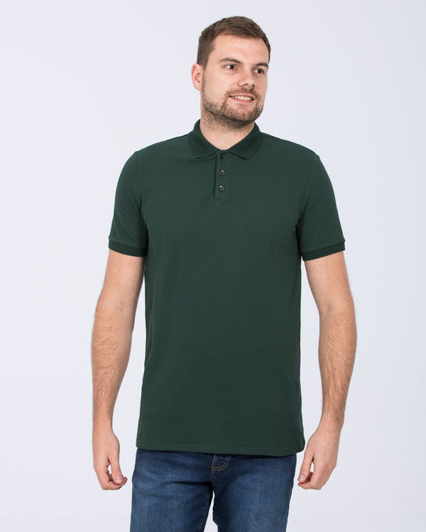 2t Jack Slim Fit Tall Polo Shirt (dark green)