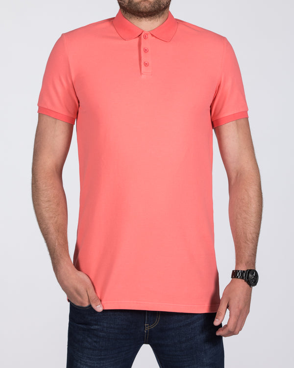 2t Jack Slim Fit Tall Polo Shirt (peach)