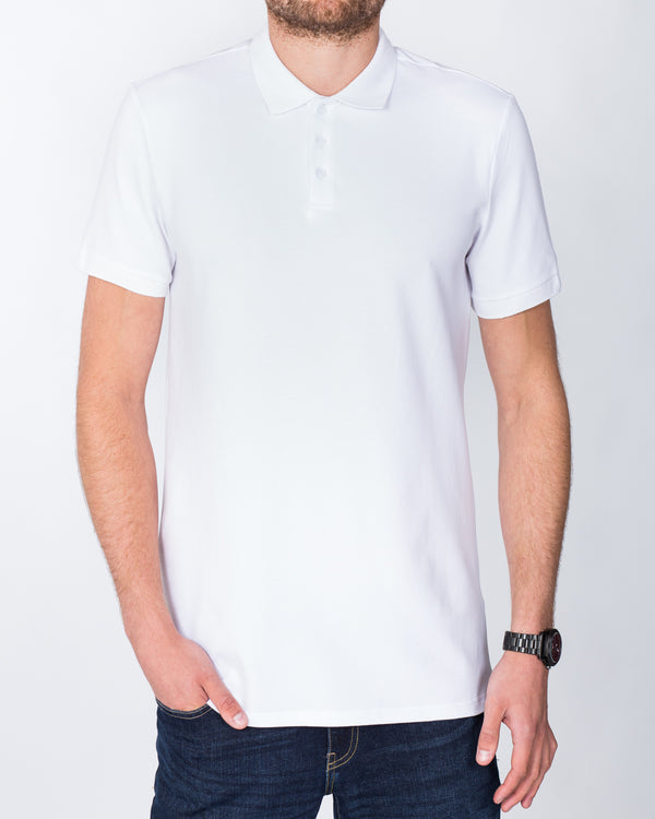 2t Jack Slim Fit Tall Polo Shirt (white)