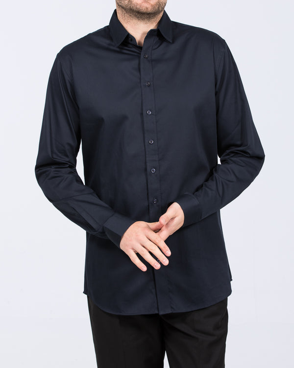 2t Regular Fit Extra Tall Formal Shirt (navy)