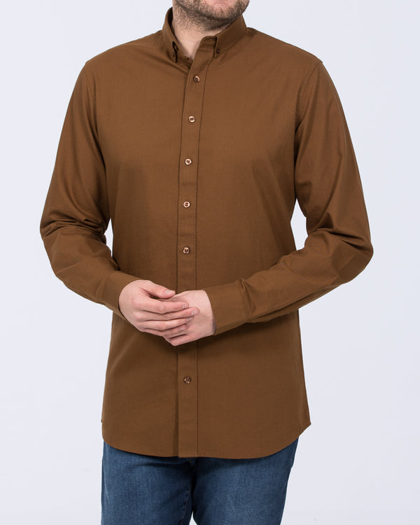 2t Logan Slim Fit Tall Oxford Shirt (tan)