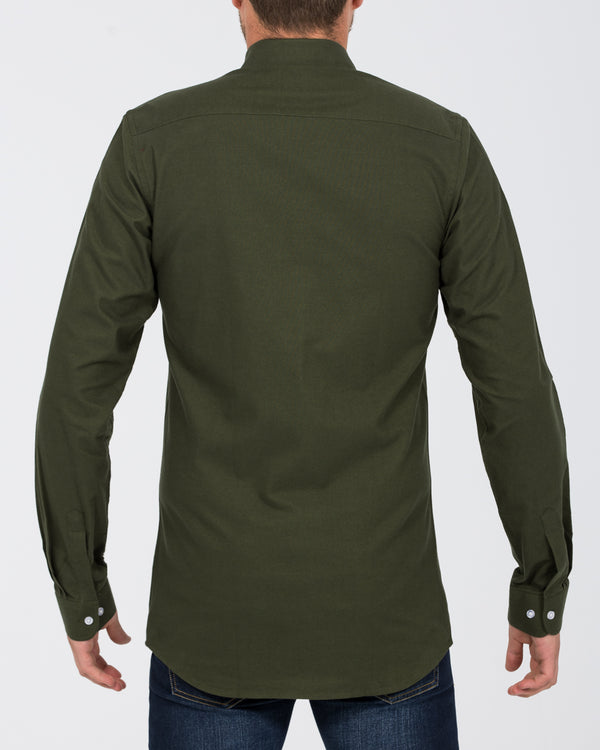 2t Slim Fit Long Sleeve Tall Shirt (forest green)