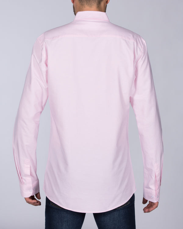 2t Oxford Regular Fit Long Sleeve Tall Shirt (pink)