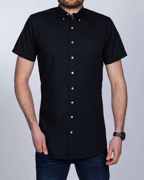 2t Slim Fit Short Sleeve Tall Shirt (black)