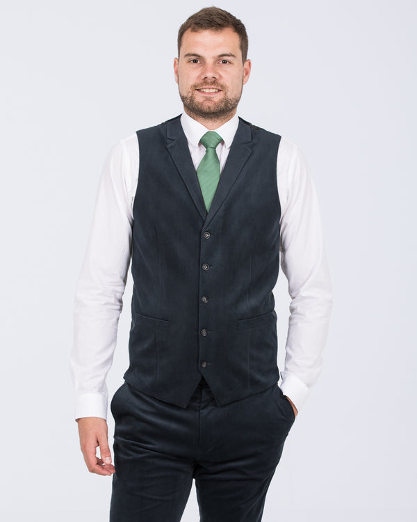 Skopes Atkinson Slim Fit Tall Cord Suit Waistcoat (teal)