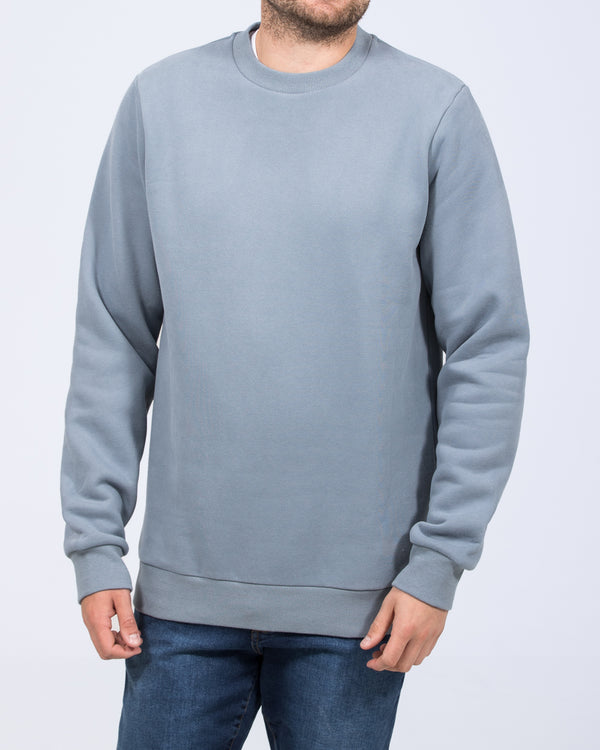 2t Hamish Tall Heavyweight Regular Fit Sweatshirt (dusky blue)