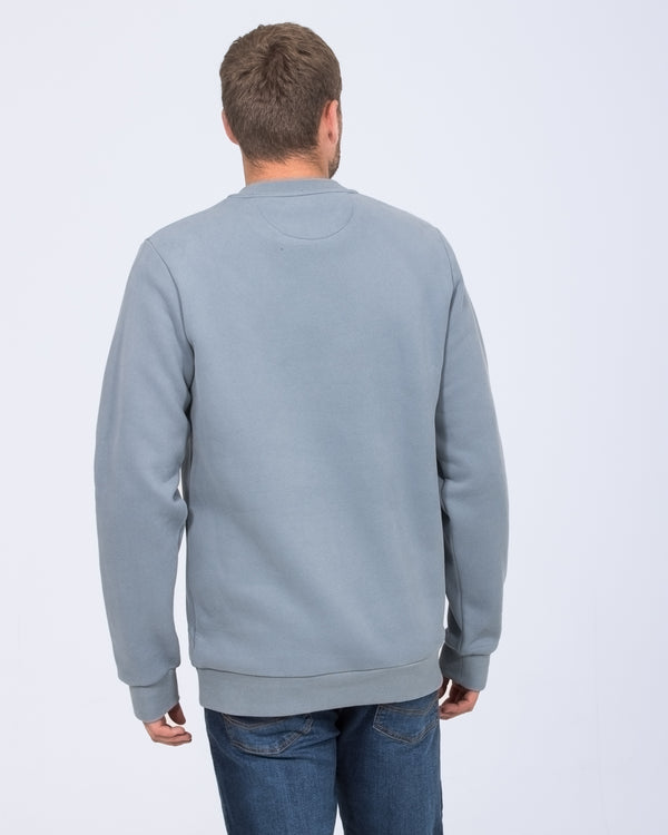 2t Hamish Tall Heavyweight Regular Fit Sweatshirt (dusky blue)