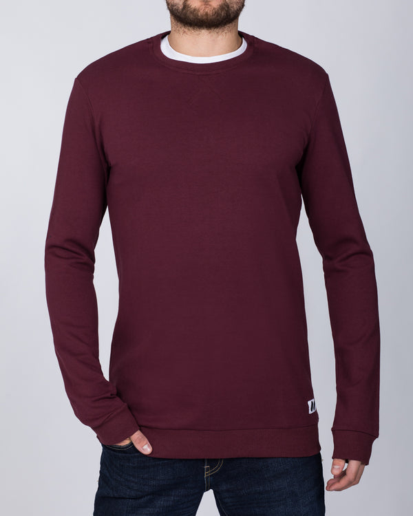 2t Tall Slim Fit Sweatshirt (burgundy)