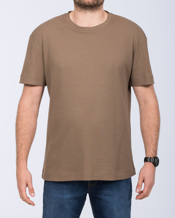 2t Tall Waffle Oversized T-Shirt (khaki)