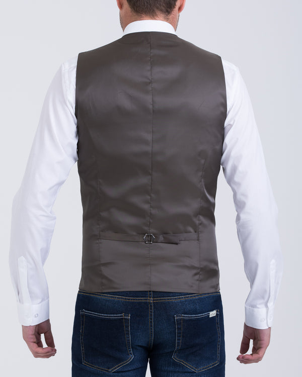 Skopes Ruthin Slim Fit Tall Waistcoat (teal tweed)