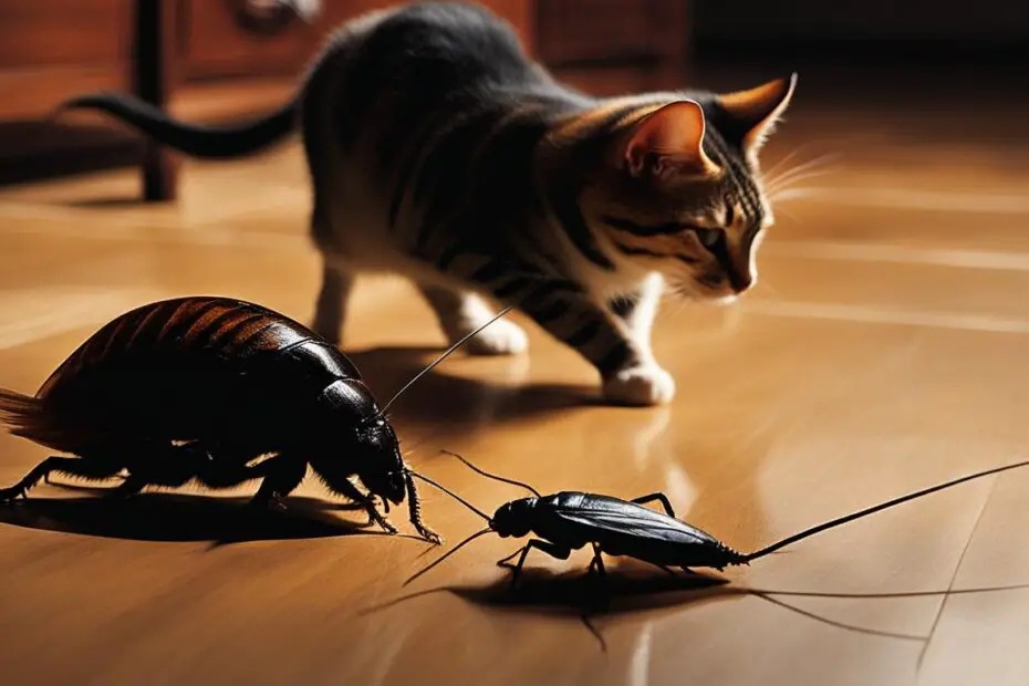 do cats kill cockroaches